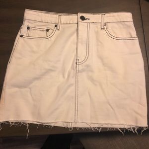 White Forever 21 Denim Skirt size M